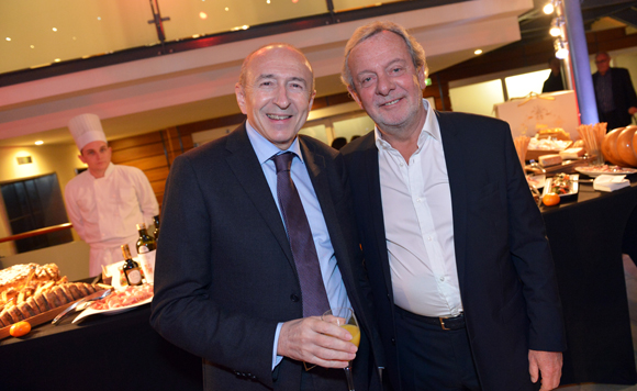6. Gérard Collomb, sénateur-maire de Lyon et Jean-Claude Lavorel, propriétaire du Mariott