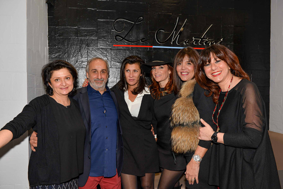 7. Narguize et Patrice Sinanian (Le Martini), Delphine (Brune Events), Sophie Braillard (Arlim Immobilier), Catherine Nallet (Anahome) et Hélène Gorizian (MG Distri)