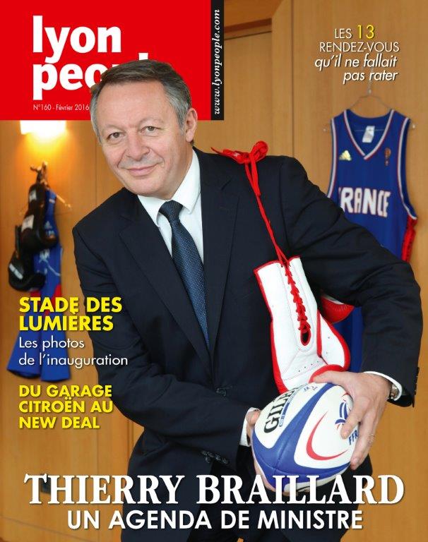 Thierry Braillard en couverture de Lyon People