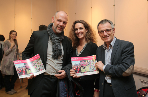 18.  Pierre Tavaud (Eurodatacar), Céline Tavaud (Courir pour Elles) et Daniel Badoil (Grand Lyon), ambassadeur de Courir pour Elles