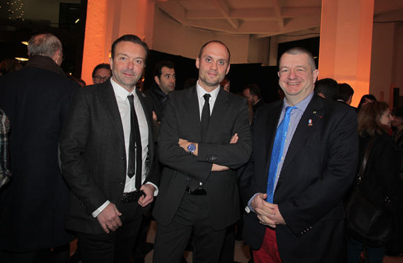 10. Jean-Marc Palluy, Nicolas Gagneux (6ème Sens) et Christophe Marguin, président des Toques Blanches Lyonnaises