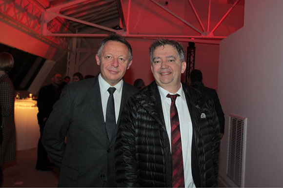 55. Thierry Braillard, secrétaire d'État aux Sports et Guy Mathiolon (Groupe Serfim)