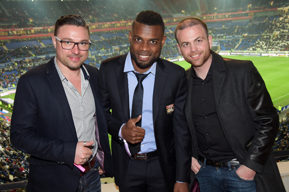 26. Arnaud Cuvillier (Henri Optique), Henri Bedimo (OL) et Eytan Chettrit