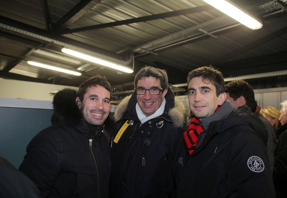 21. Antoine Millot (Physiconcept), Eric Viard, président Arcol Rugby et Yann Roubert, Président du LOU Rugby 