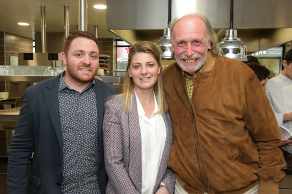 30. William Szyndralewicz (Restaurant Le Napoléon), Charlène Martinez (Le restauarant Commerson) et Christian Mure (Guide Lyon Gourmand)