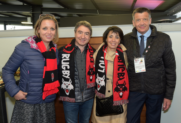 34. Valérie Chène (LCL), Albert Passi (Sodicil),  son épouse Chantal et Thierry Bouchet (Champagne de Venoge)