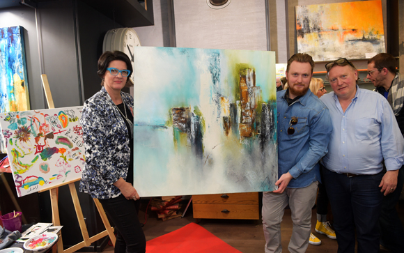 43. L’artiste peintre Fanny Grandjean, Florentin Robert et son père Marcel (Reg-Art)