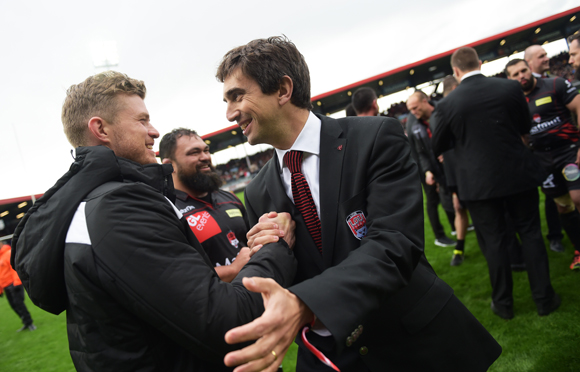 45. Yann Roubert, président du LOU Rugby, remercie ses joueurs