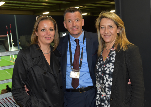 52. Valérie Chène (LCL), Thierry Bouchet (Champagne de Venoge) et Catherine Arbaud (LOU Rugby)