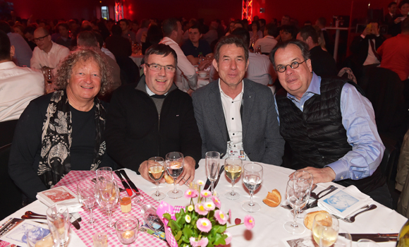 53. Gilbert Obadia, le chef Robert Duffaud, Jean-Claude Pietrocola (Média Sport Promotion) et Christian Laroche (Science Po Lyon)
