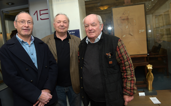 7. Jean-Claude Gauthier, vice-président de la Maison Ravier, Michel Bosse-Platiere et Pierre-Marc Campigli