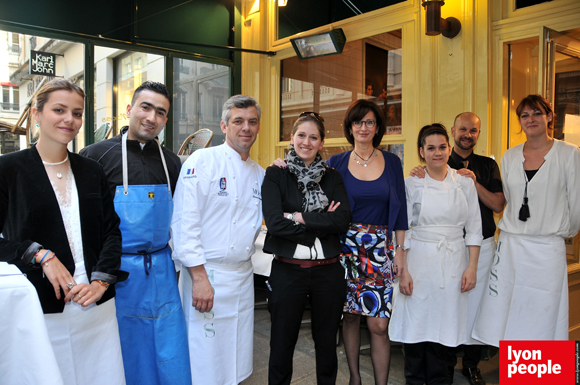 3. Inès, Aram, Laurent Bouvier Sarah, Françoise Sibila, Laurie, Alexandre (chez Moss)