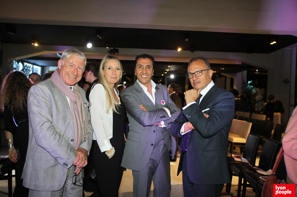1. Denis de Bénazé, président de Supdemod, la styliste Nathalie Chaize, marraine de la promotion, Jamal Hammouche, directeur de Supdemod et Ali Hannas, directeur de l’Idrac