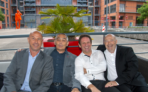 12. L’équipe de Jurilex : Norbert Chareyron, Philippe Mery, Yves Luquet et Patrick Sommier