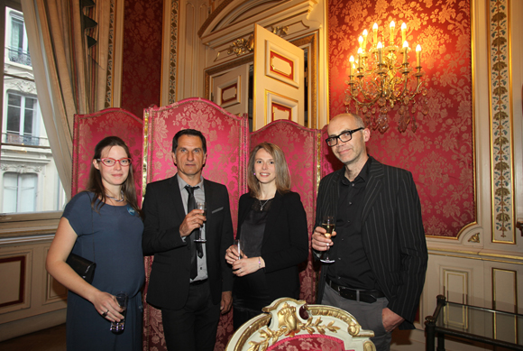 16. Colombine Russie Vernay (Fondation Neurodis), Franck Lavenne (Cermep), Marjorie Villien (Cermep) et Nicolas Costes (Cermep)