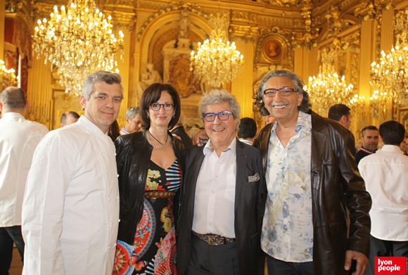 17. Laurent Bouvier, Françoise Pupier-Sibilia (Chez Moss), Roland Bernard, vice-président de la Métropole de Lyon et Alain Alexanian 
