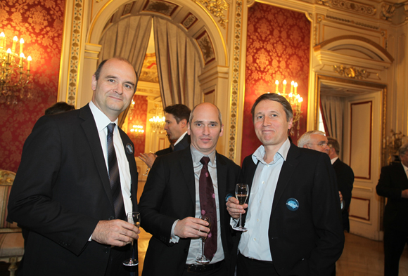 2. Le professeur Jérôme Honnorat, le professeur  Sylvain Rheims, et le professeur Stéphane Thobois (Neurologie CHU de Lyon) 