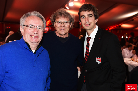 27. Bernard Rivalta (SNCF), Jo Maso et Yann Roubert, président du LOU Rugby