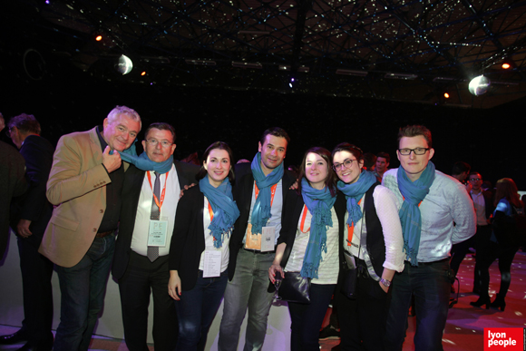 32.Jean-Louis Joly, Directeur Général du MEDEF Lyon-Rhône, Paul Rolland, Président de Métallurgie rhodanienne et l’équipe du MEDEF Lyon-Rhône : Cécile Da Silva, Cédric Diogon, Carole Mathieu, Elodie Aguettant et Julien Duvierre