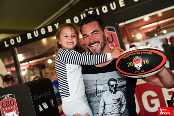 34. Jean-Pierre Delacre (LOU Rugby) et sa fille Valentina
