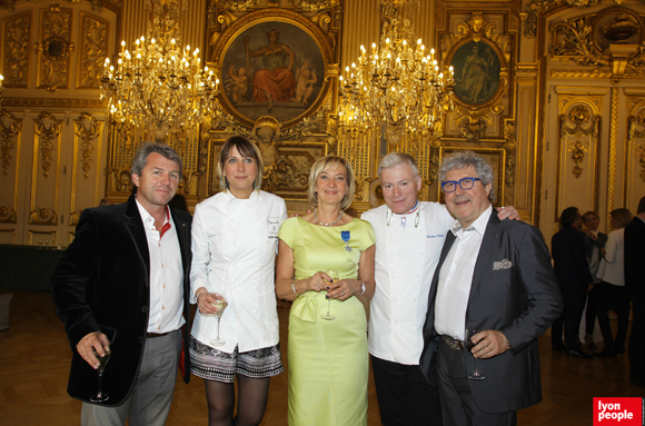 36. Édouart Loubet (La Bastide de Capelongue), Eugénie Guillermin (GL Events), Marie-Odile Fondeur, Christian Têtedoie et Roland Bernard (Axotel)