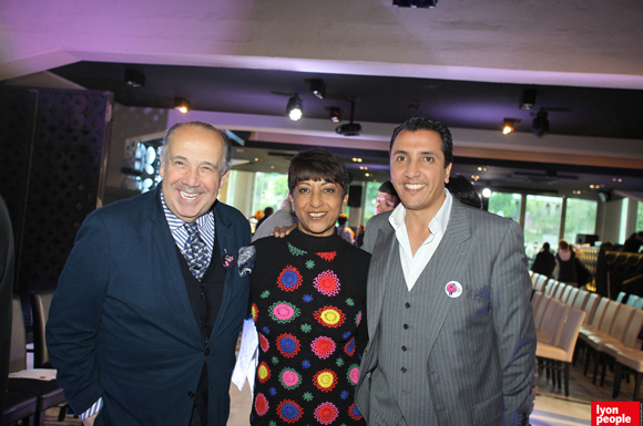 4. Le couturier Max Chaoul, Djamila Calla (C Com Calla) et Jamal Hammouche, directeur de Supdemod