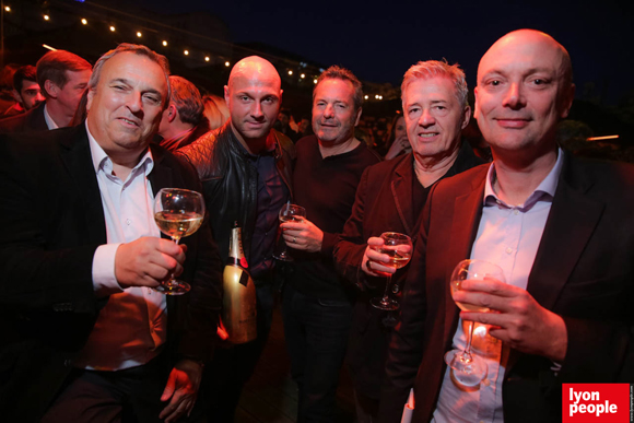 50.Emmanuel et Florian(Moët), Jean-Paul (F&K), Gérard Vannier, Jean-François Savoye (Lyon People Global)