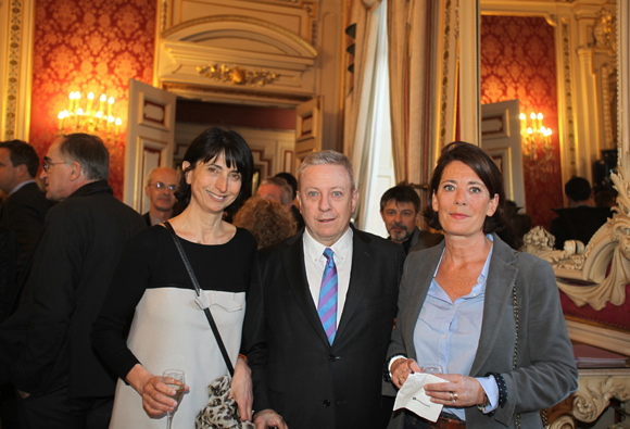 5. Anne-Marie Baezner (GL Events), Bernard Guth (UCBL) et Marion Beaufront (IHOP) 