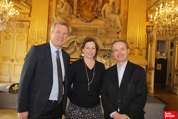 6. Marc Bechet (CRT), Anne-Sophie Condemine, adjointe à l’Emploi et Jean Bourjade (Interbeaujolais)