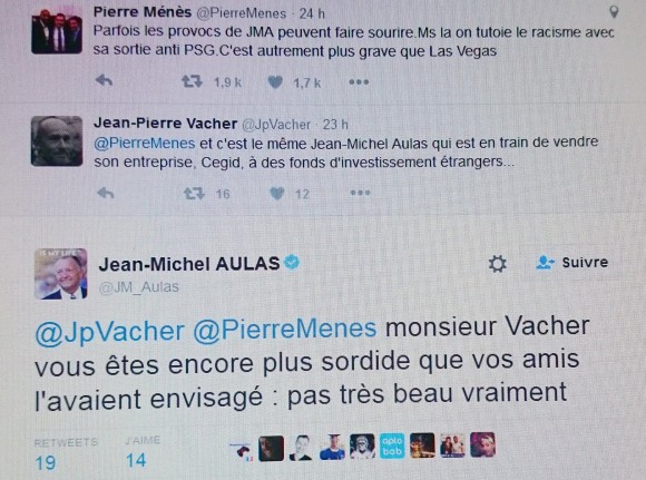 Aulas tweet lyon people