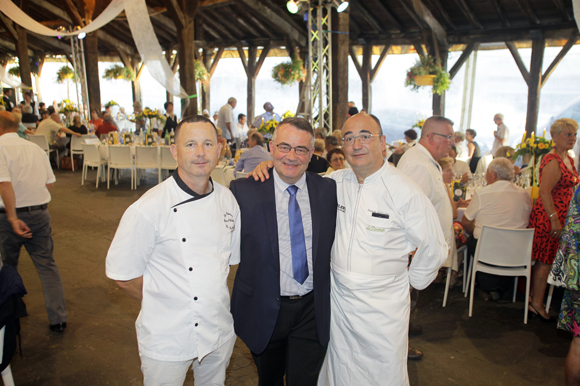 1. Pascal Chasson (Auberge Rouge), Jean-Marc Lévy (Le Berger des Dombes) et Franck Sucillon (Le Duverger)