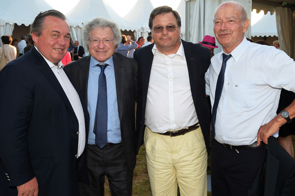 12. Olivier Ginon, président de GL Events, Roland Tchenio, Franck Isaac-Sibille (LOU Rugby) et Jacques Gaillard, mécène de TLM, ASVEL…