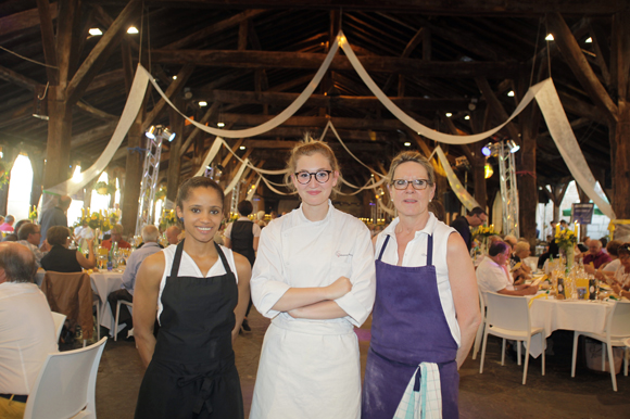 16. Solange Delgado (Auberge de Montessuy), Iris Liégeois (Ecole Jeanne de France) et Annick Degive (l’Hotel Regina)