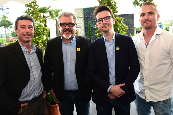 23. Alain Proisy, Paul-André Subtil, Pierre Darmet et Eric Flahaut (Tendance Verte, Les Jardins de Gally)