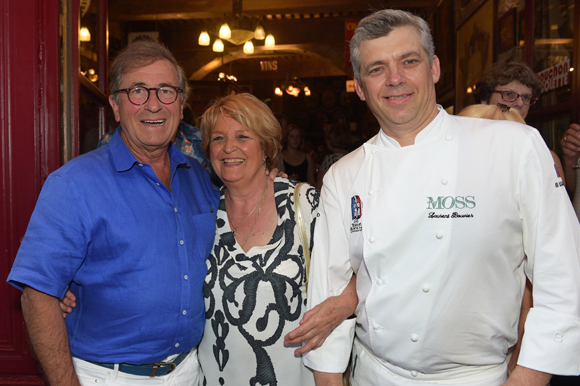 29. Jean-Paul Lacombe (Léon de Lyon), Arlette Hugon (Bouchon Hugon) et Laurent Bouvier (Chez Moss)