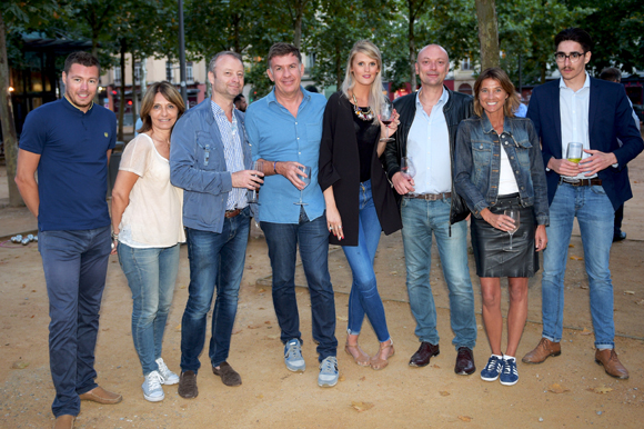 36. La team Lyon People : Bruce, Valérie, Marco, Nicolas, Alexia, Jean-François, Axelle et Baudouin
