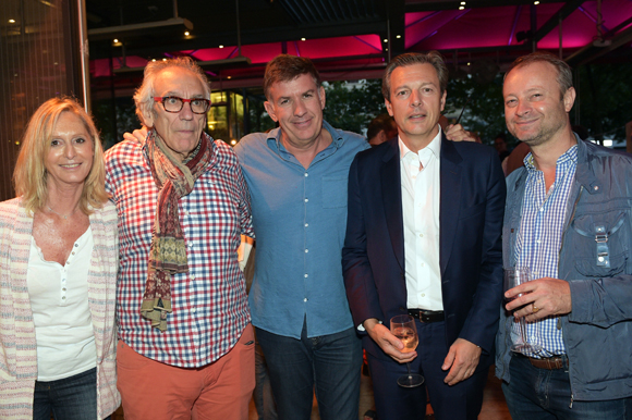 38. Catherine Ricard (CGPME), Albert Dray (Café du Pond), Nicolas Winckler, directeur de Lyon People, Pascal Blache, maire du 6ème et  Marco, rédacteur en chef Lyon People