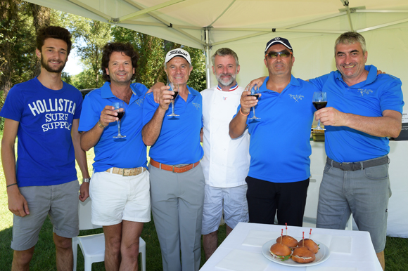 4. Hippolyte Vianney, Stéphane Cerdan, Georges Stal, Mathieu Viannay, Pierre Nallet et Michel Chenevat