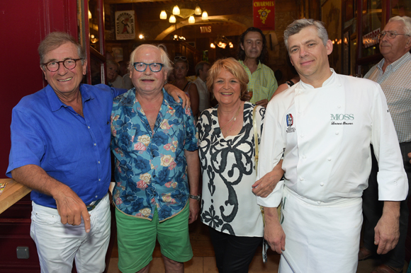 68. Jean-Paul Lacombe (Léon de Lyon), Bernard Constantin (Larivoire), Arlette Hugon (Bouchon Hugon) et Laurent Bouvier (Chez Moss)