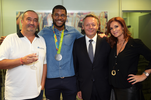 JO 2016. Mehdy Metella fêté chez Anahome Immobilier