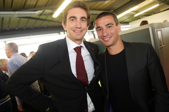 52. Yann Roubert, président du LOU Rugby et Yann Cucherat, adjoint aux sports