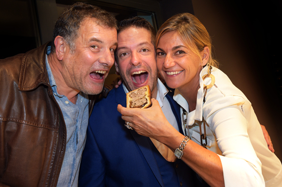 55. Les créateurs du championnat du Monde de Paté en croute : Gilles Demange, Arnaud Bernollin et Audrey