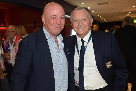 7. Yvan Pattet (EM2C) et Jean-Michel Aulas, président de l’OL