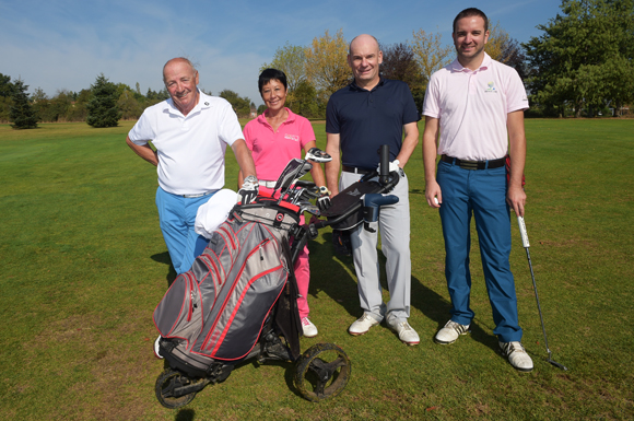 8. Alain Cazali, son épouse Micheline, Marc Tournaire et Anthony de Mula