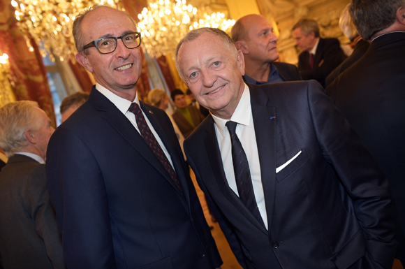 11. Jacques Bourguignon, directeur général Sofitel Lyon Bellecour et Jean-Michel Aulas président de l’OL