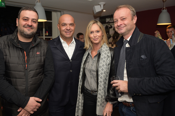 11. Marwan Najde, president d’Enjoy Brotteaux, Jérôme Bocuse, Catherine Ricard (CGPME) et Marco (Lyon People)