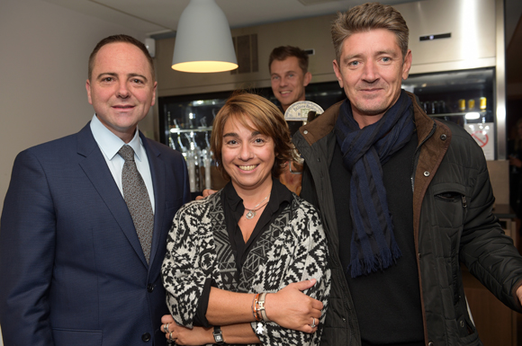 13. Vincent Le Roux (Paul Bocuse), Nathalie Berberian (Innovacti) et Damien Gouy-Perret, directeur de cabinet du maire du 6ème