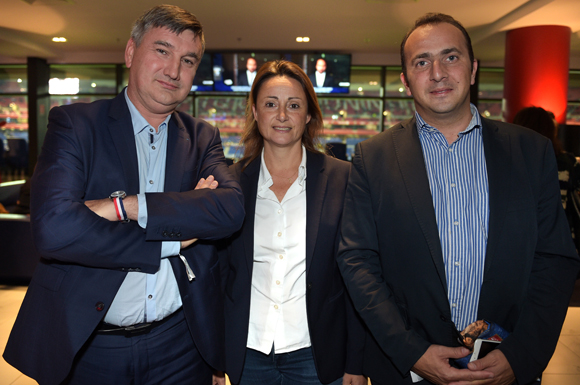 14. Christophe Guilloteau, président du Département du Rhône, Sophie Cruz, conseillère régionale et Renaud Pfeffer, maire de Mornant