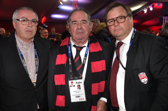 15. Patrick Celma, Pierre Bouteille et Franck Isaac-Sibille (LOU Rugby)