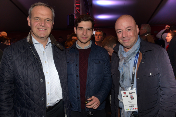 18. François-Noël Buffet, sénateur-maire d’Oullins, son fils Clément (EM Lyon) et Yvan Patet (EM2C)